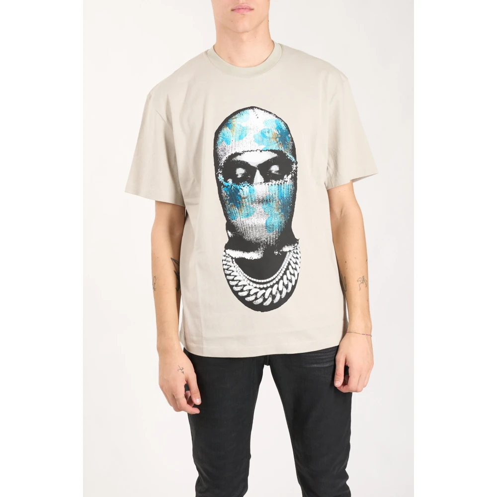 IH NOM UH NIT Petali T-shirt met bloemenprint Gray Heren
