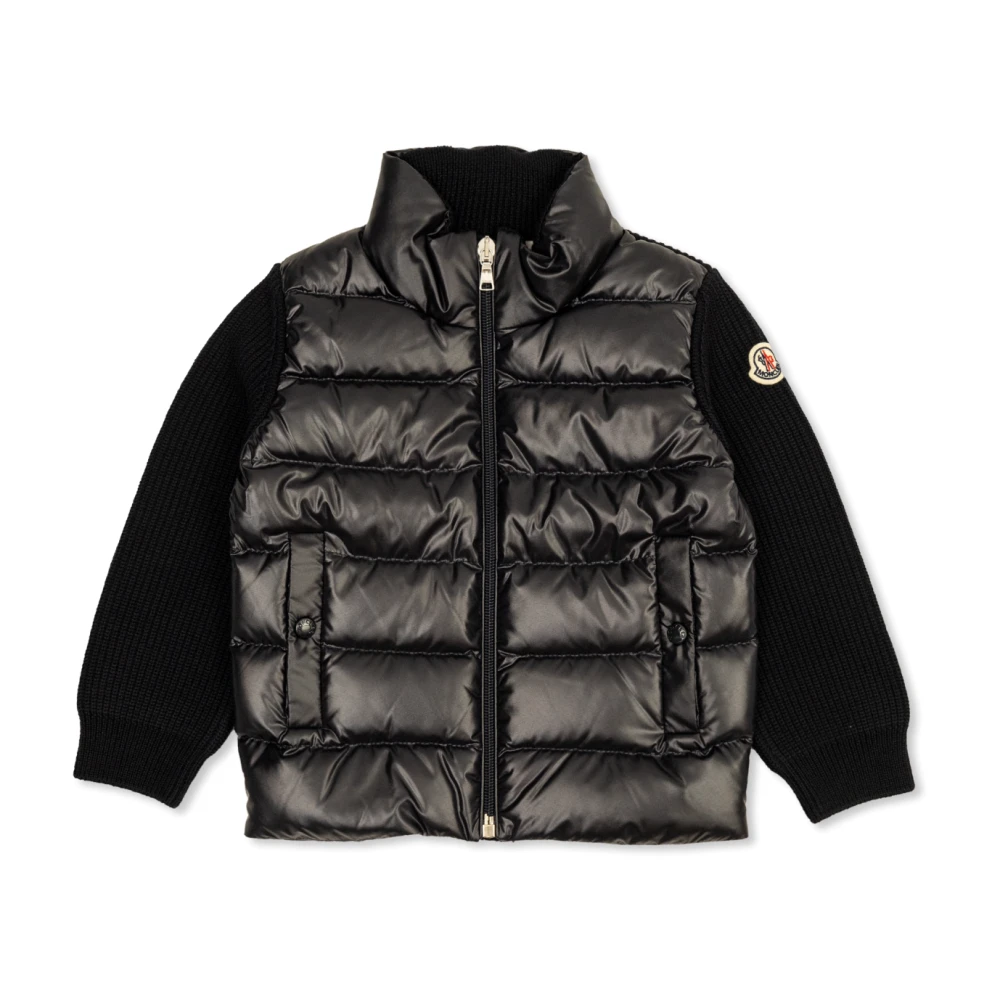 Moncler Cardigan med vadderad framsida Blue, Pojke