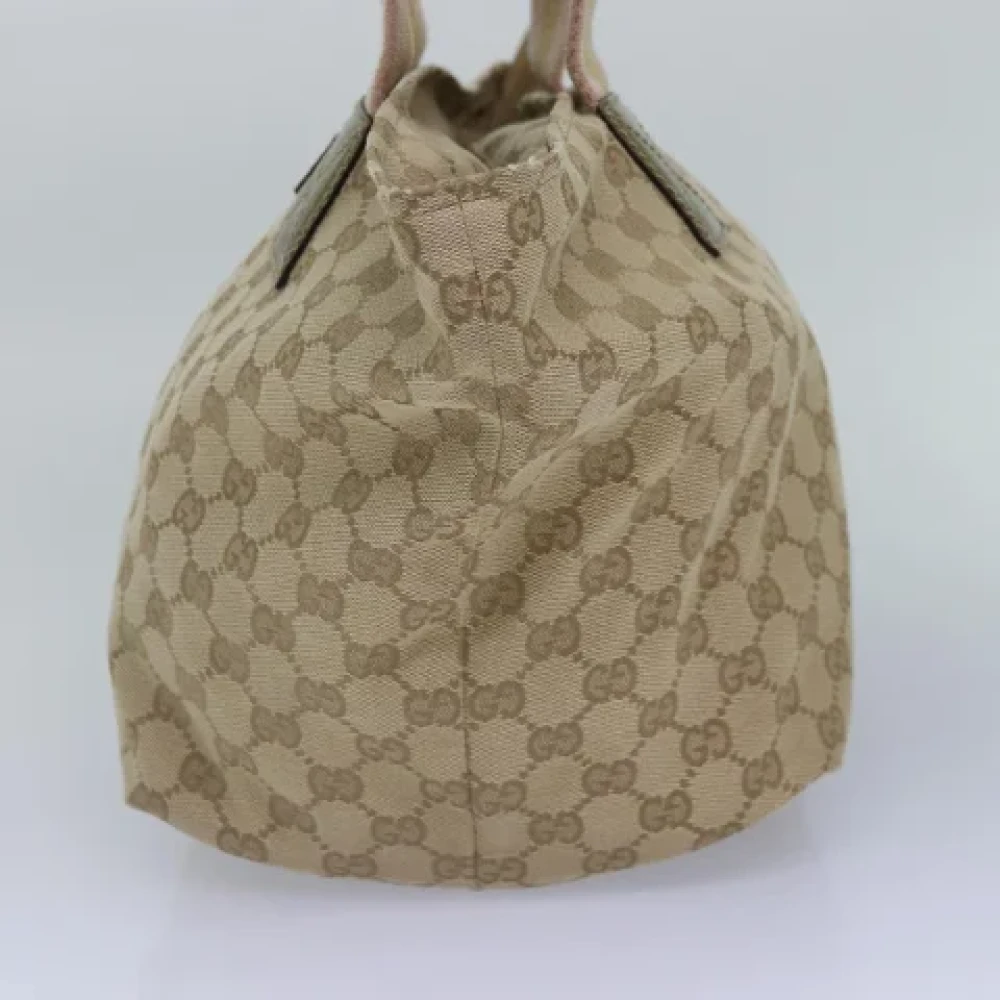 Gucci Vintage Pre-owned Canvas totes Beige Dames