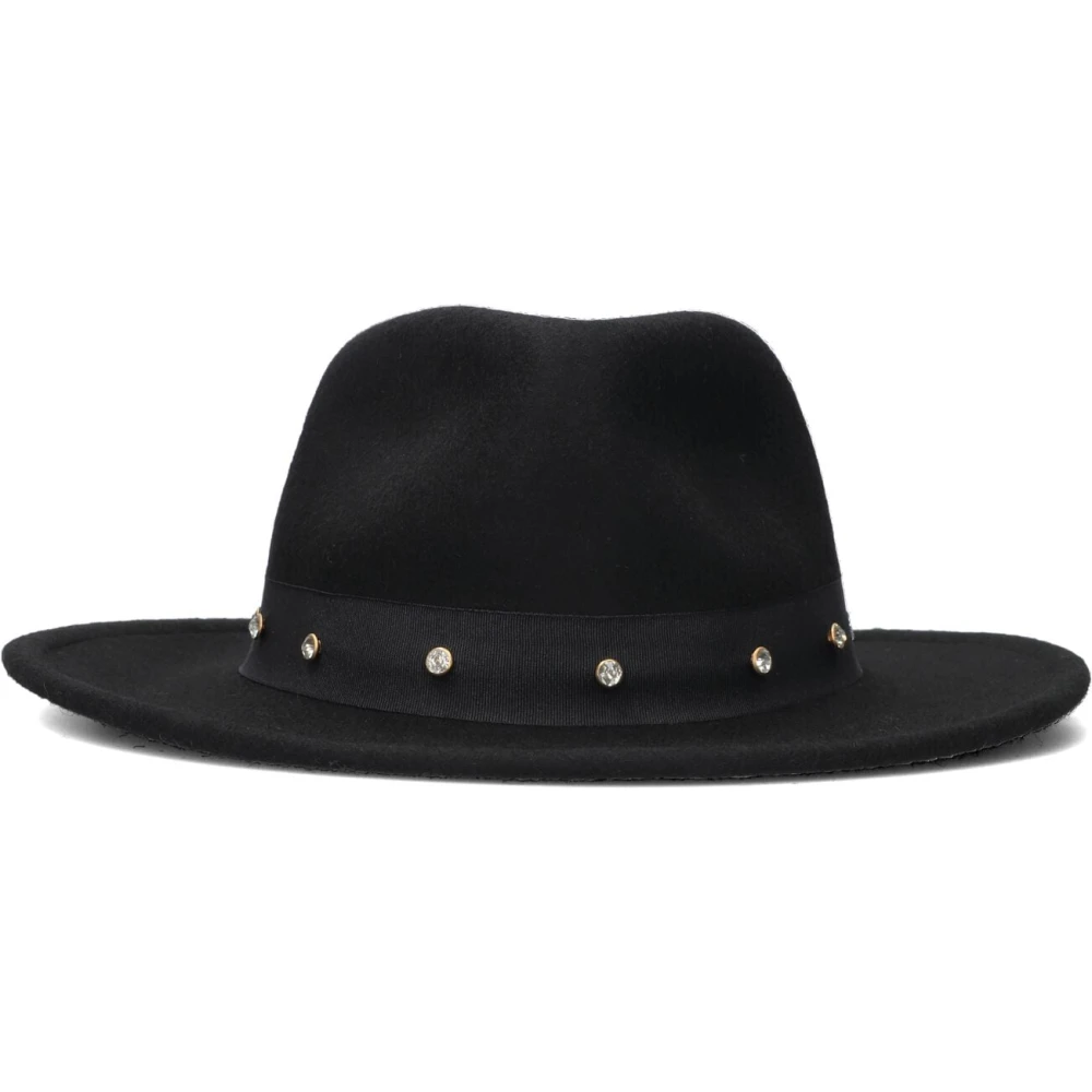 Liu Jo Zwarte Strass Hoed Black Dames
