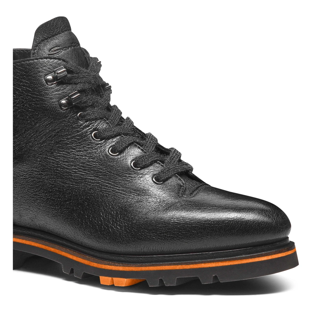 Santoni Leren enkellaars
