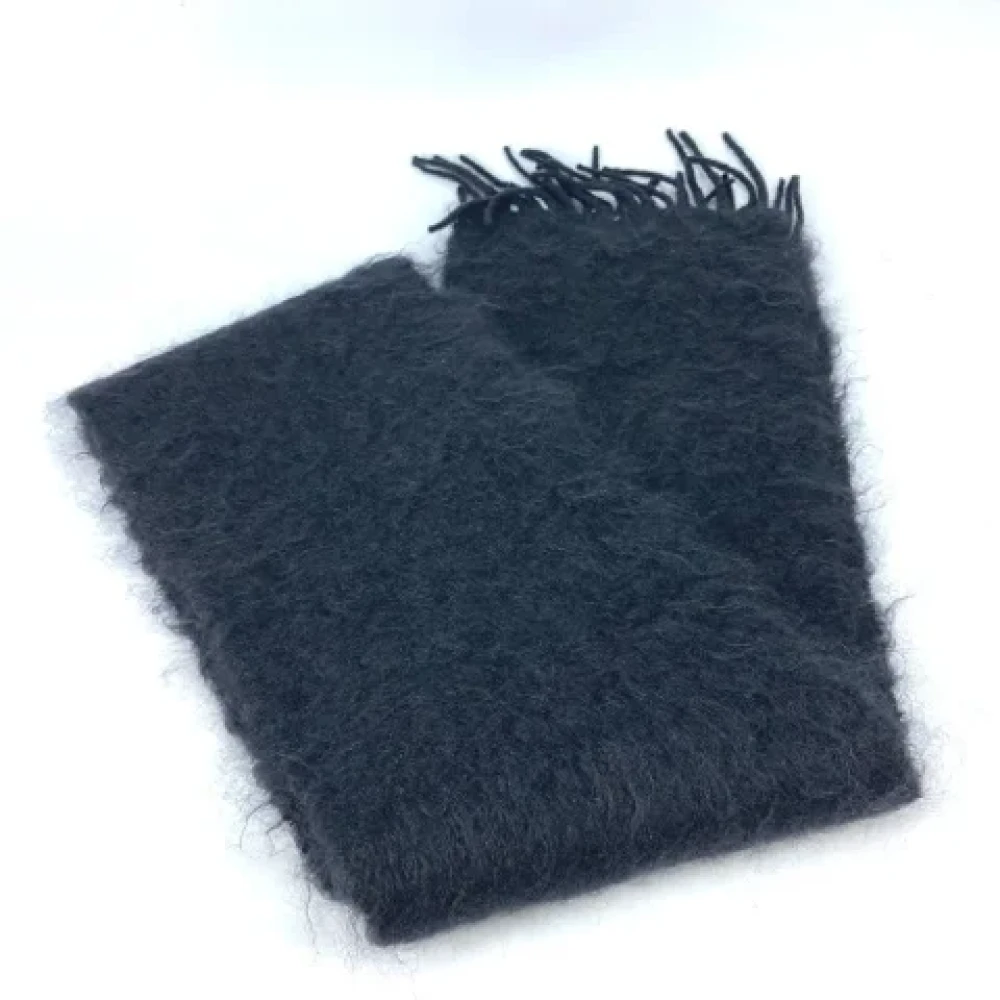 Loewe Pre-owned Fabric scarves Black Dames