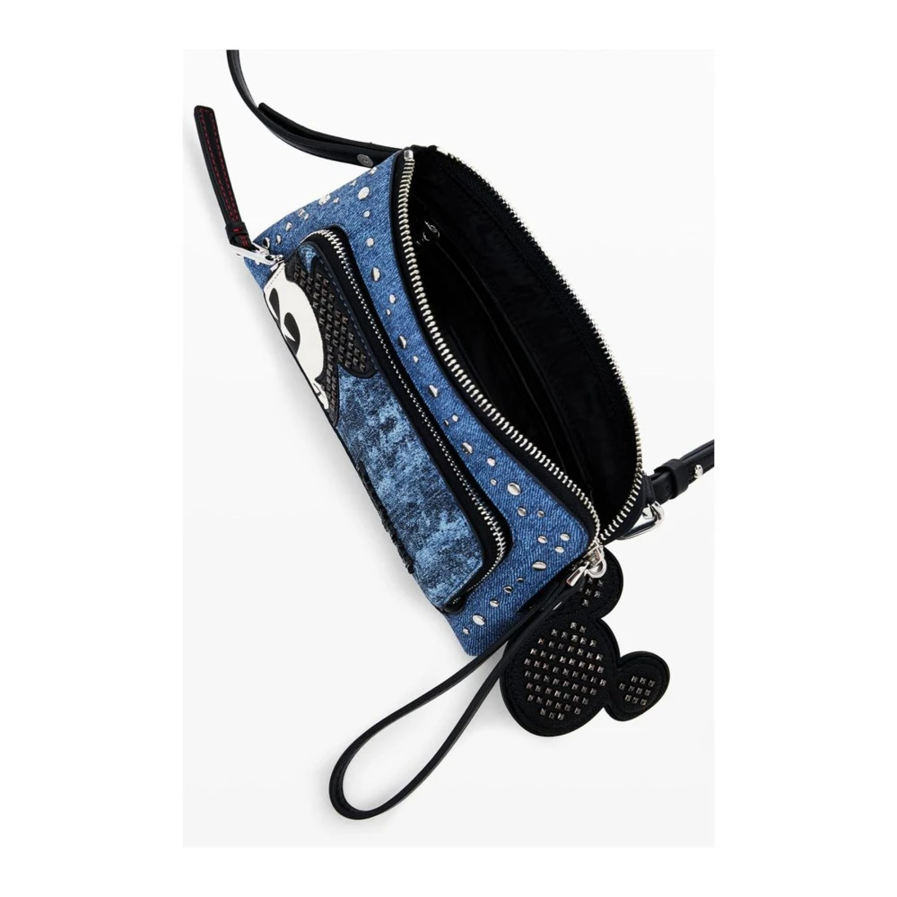 Desigual Blauwe Leren Accessoiretas Damescollectie Blue Dames