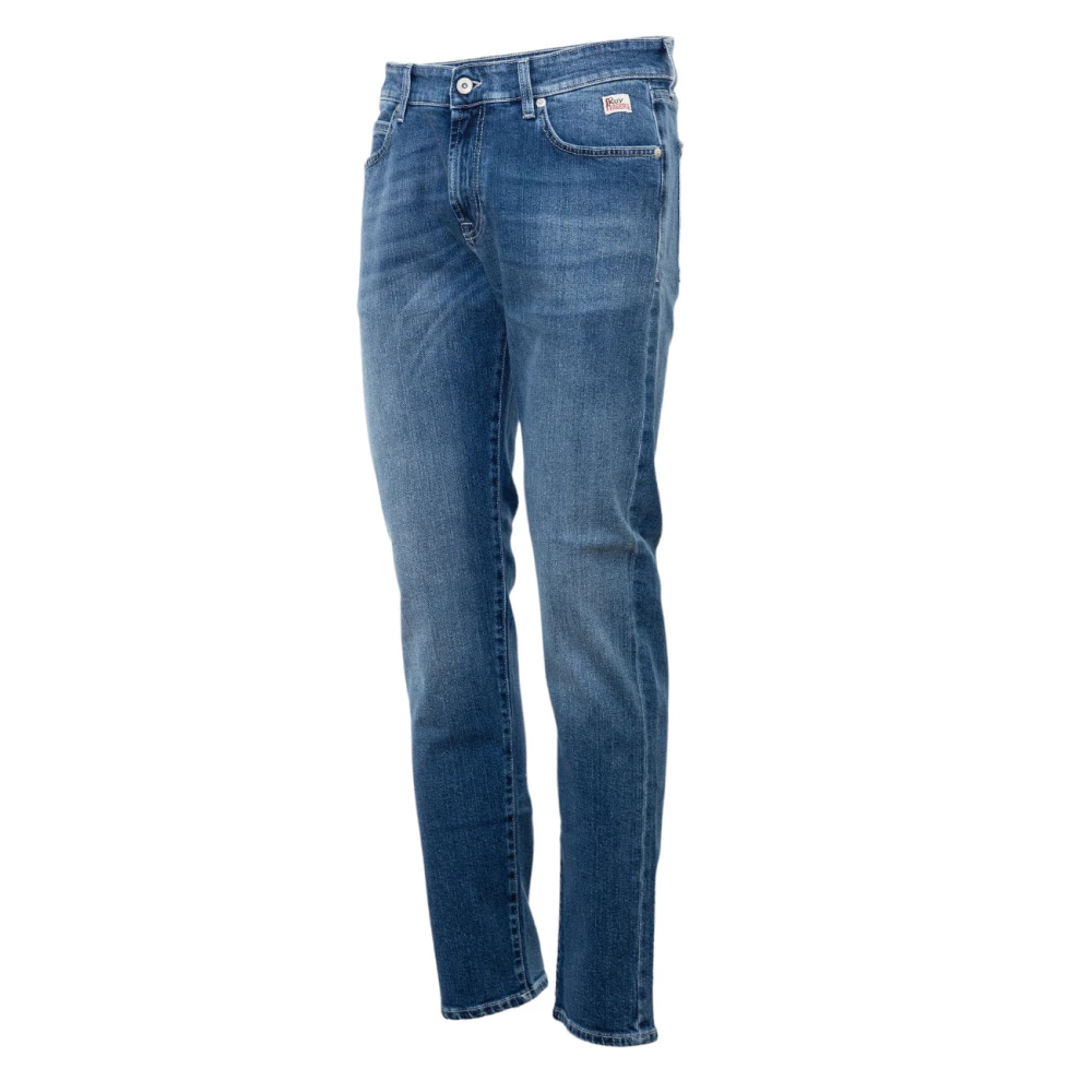 Roy Roger's Medium Wash Denim Jeans met Tassel Blue Heren