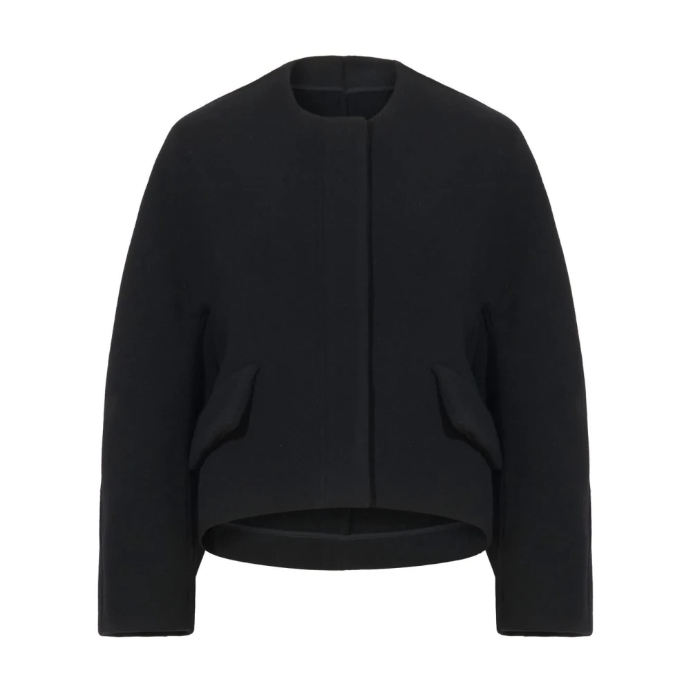 Proenza Schouler Black Light Jackets, Female, 2XS, Wool Melton Jacket