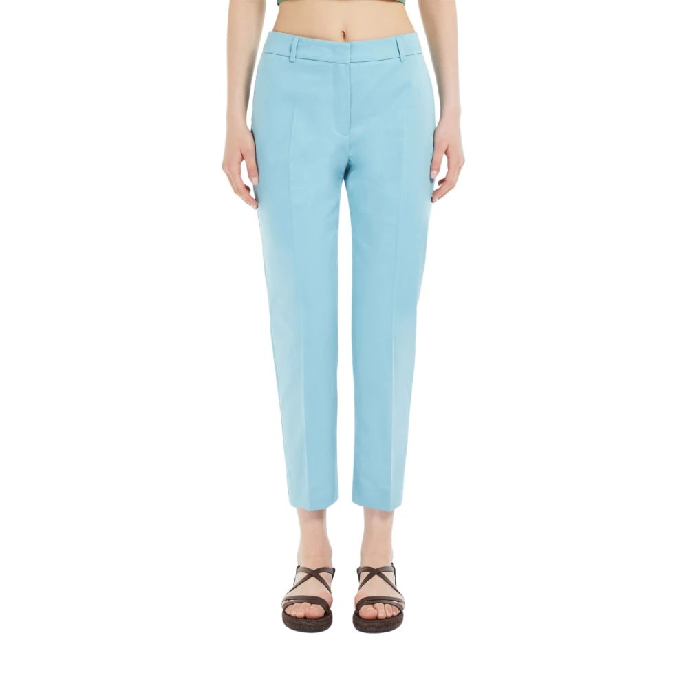 Max Mara Ginéceo Broek Blue Dames