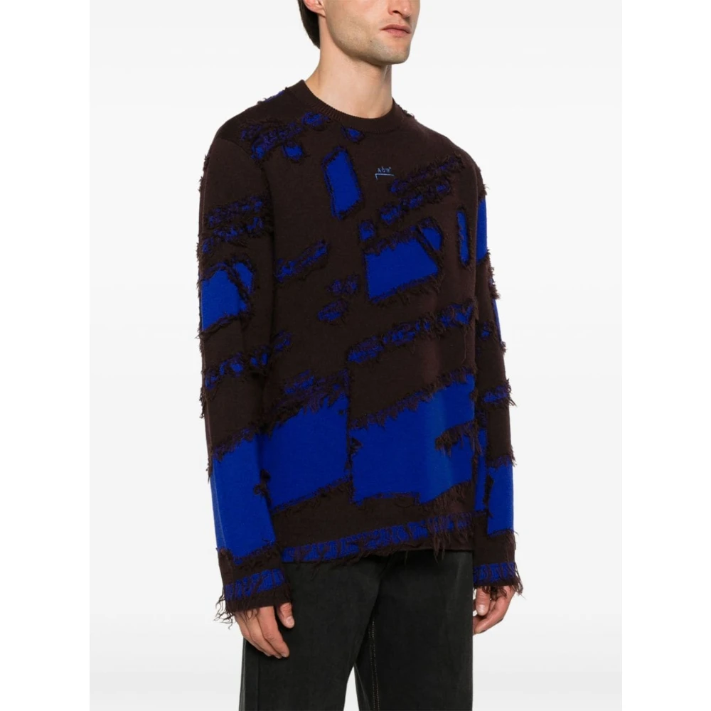 A-Cold-Wall Blauwe Jacquard Gelaagde Trui Blue Heren