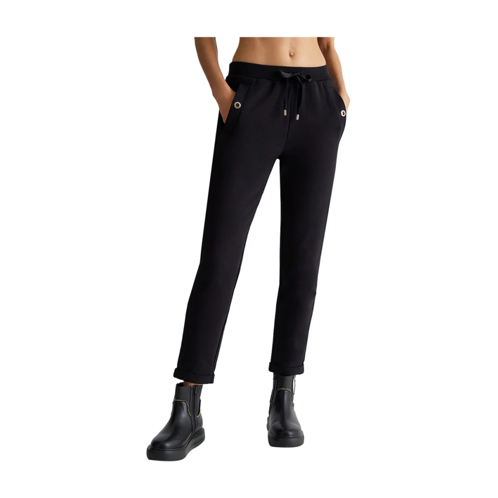 Liu Jo Zwarte elegante broek Black Dames