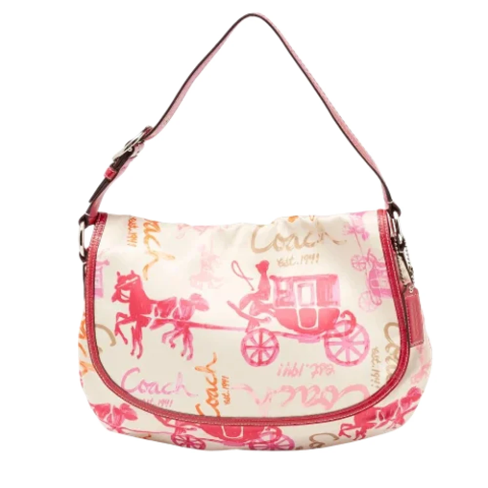 Coach Pre-owned Fabric handbags Pink Dames