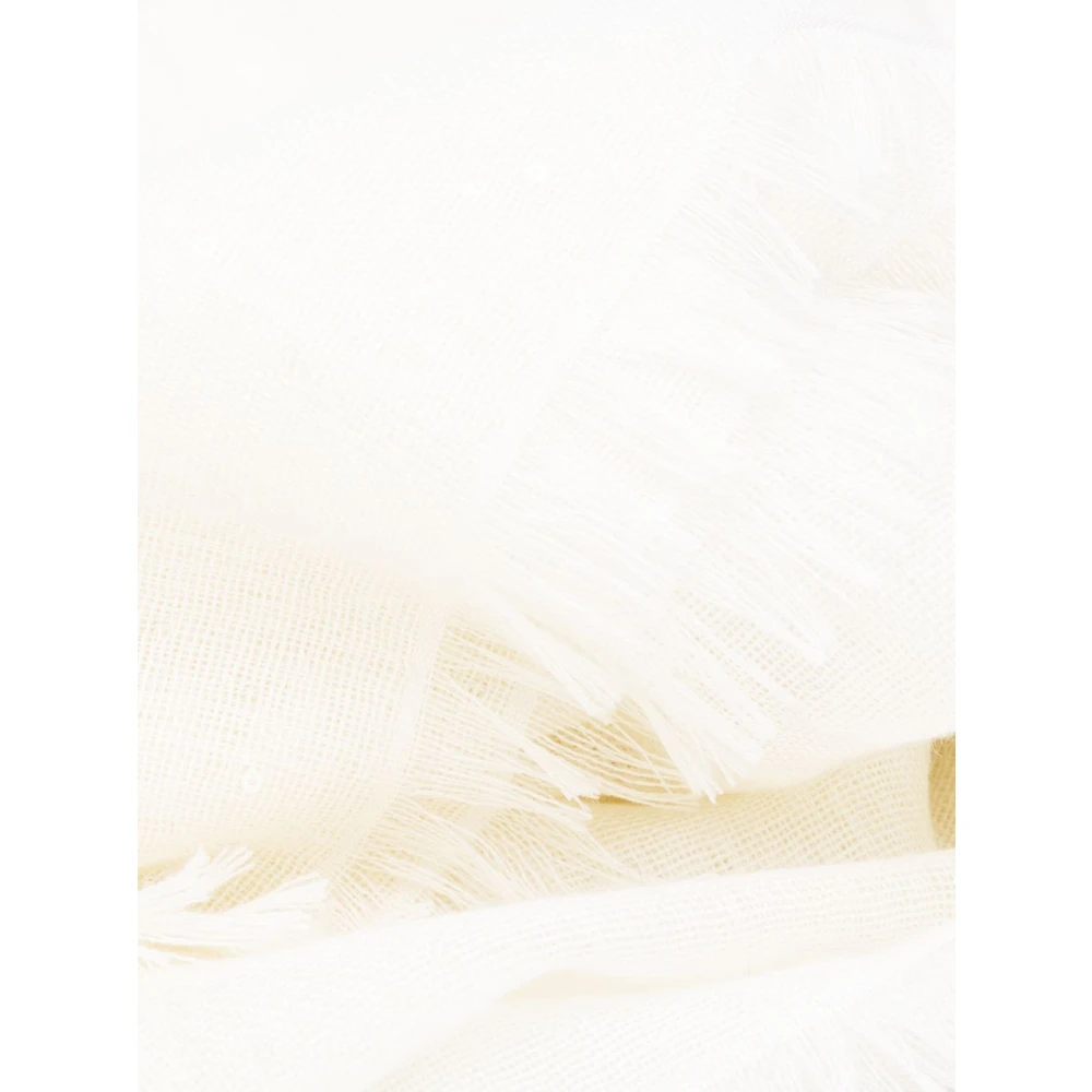 BRUNELLO CUCINELLI Witte sjaals voor een stijlvolle look White Dames