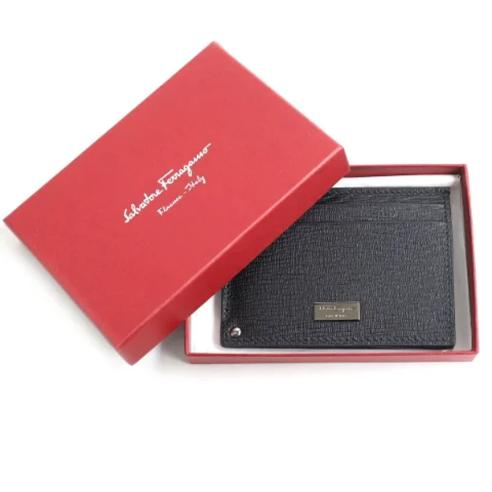 Salvatore Ferragamo Pre-owned Leather wallets Black Heren