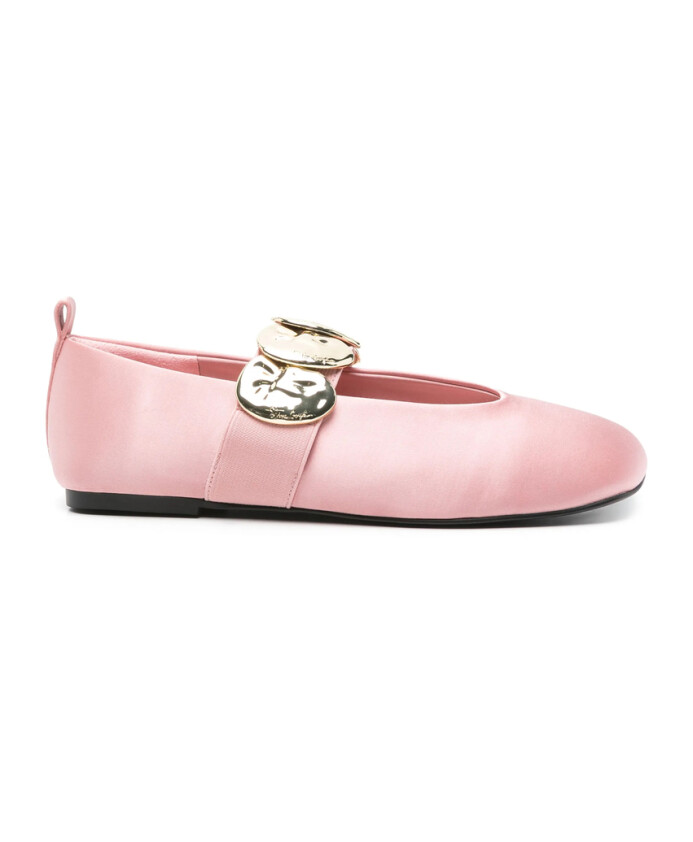 pink-elastic-strap-flat-shoes