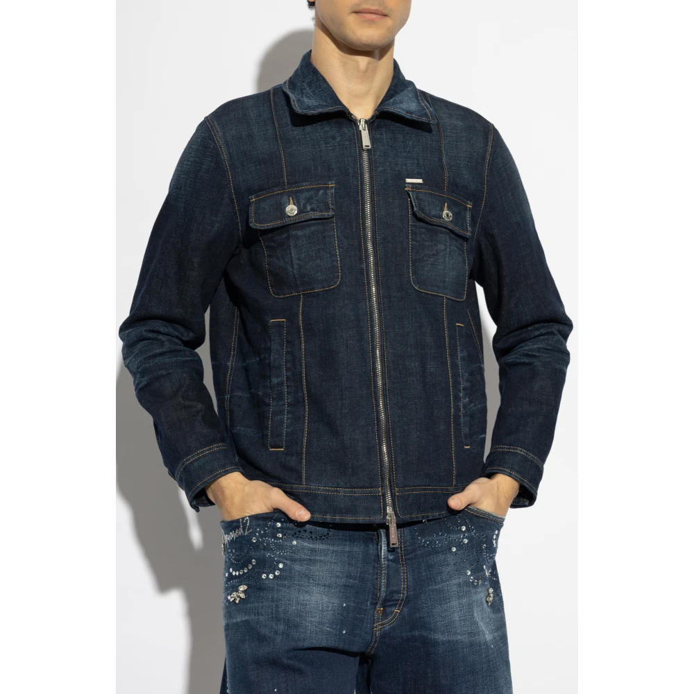 Dsquared2 Denim jas Blue Heren