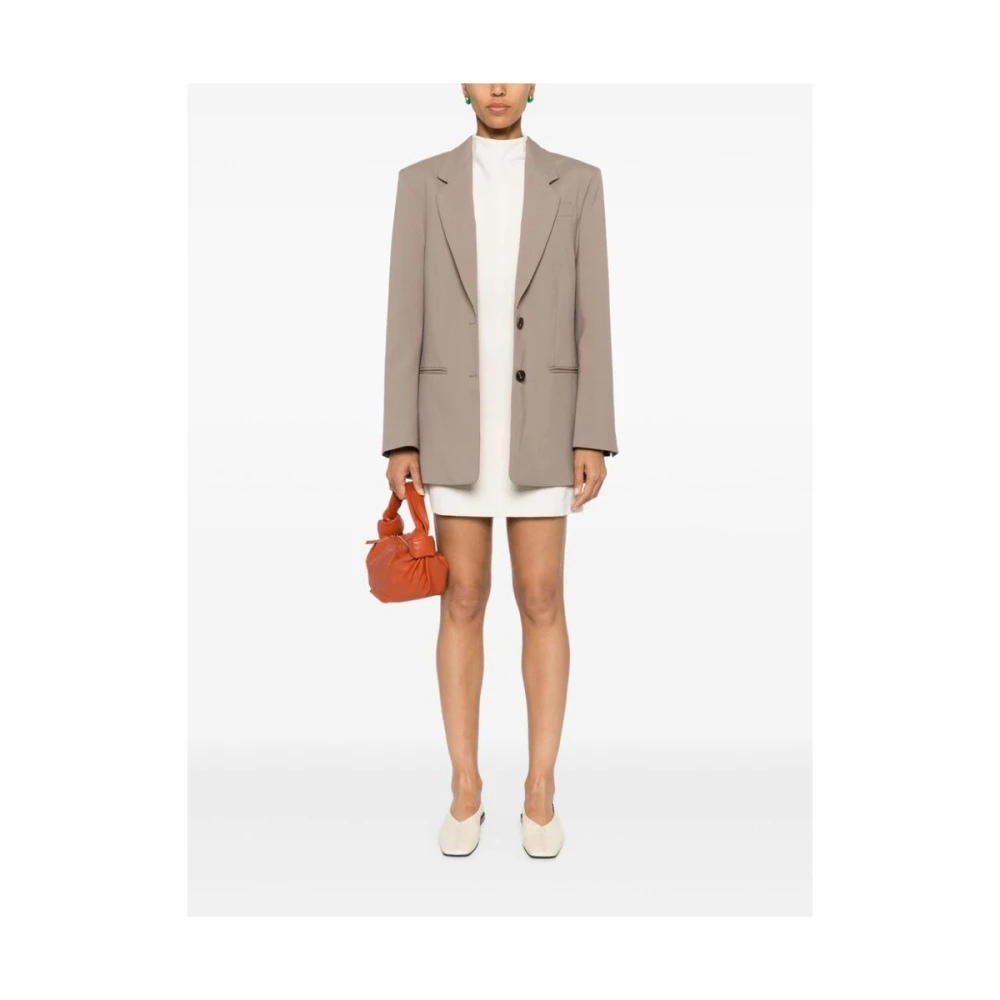 By Malene Birger Beige Polyester Blend Jas By Herenne Birger Beige Dames