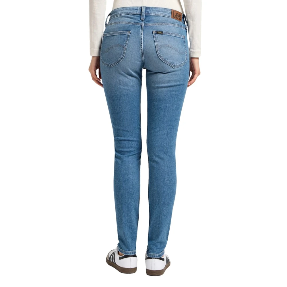 Lee Skinny Fit 5-Pocket Jeans met Logo Blue Dames