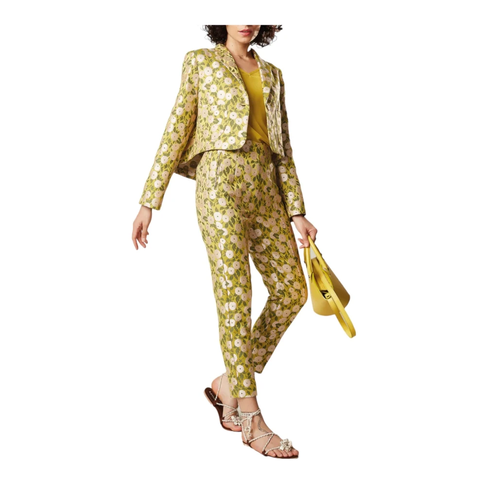 Alessia Santi Trousers Green Dames