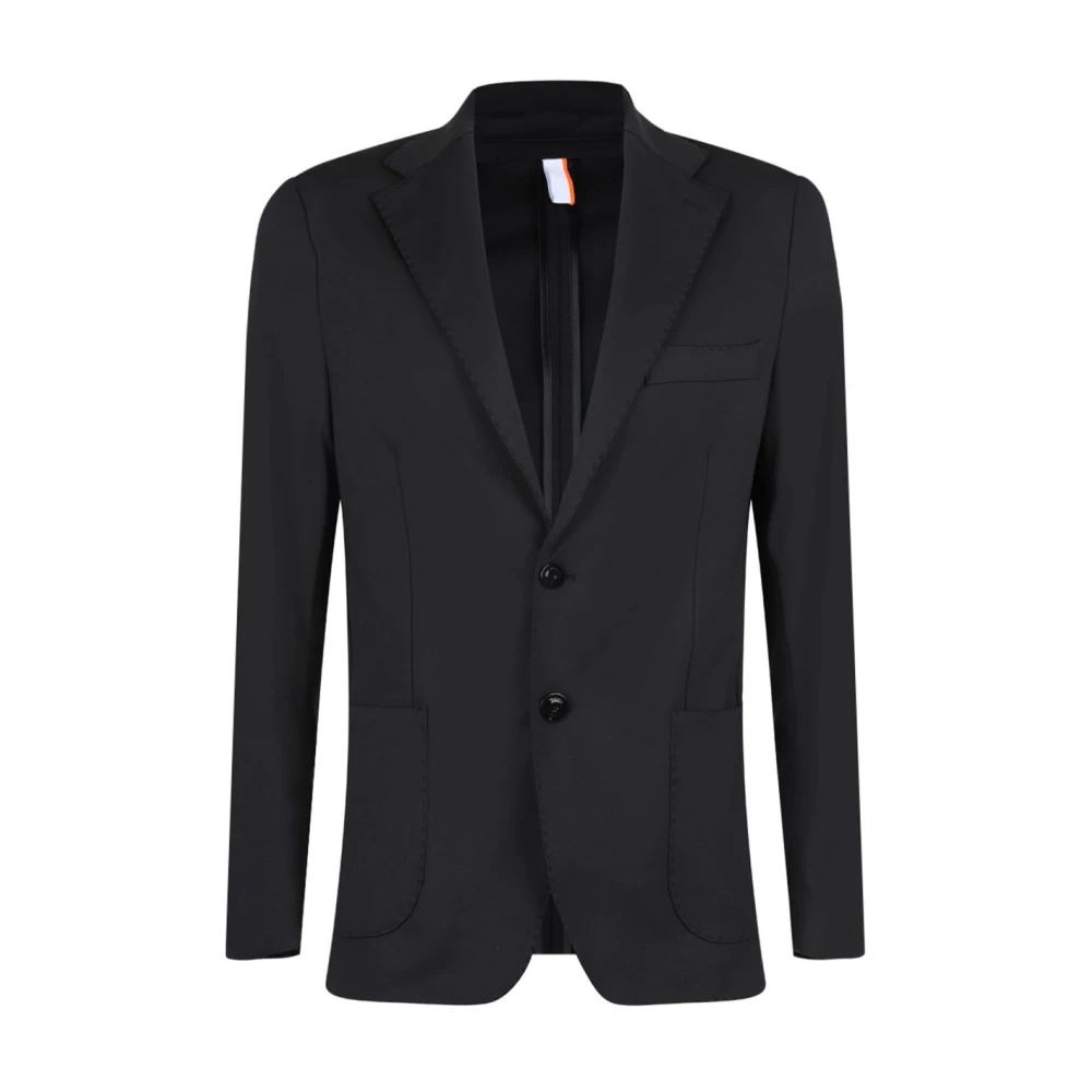 Pmds Elegante Zwarte Jas met Twee Knopen Black Heren