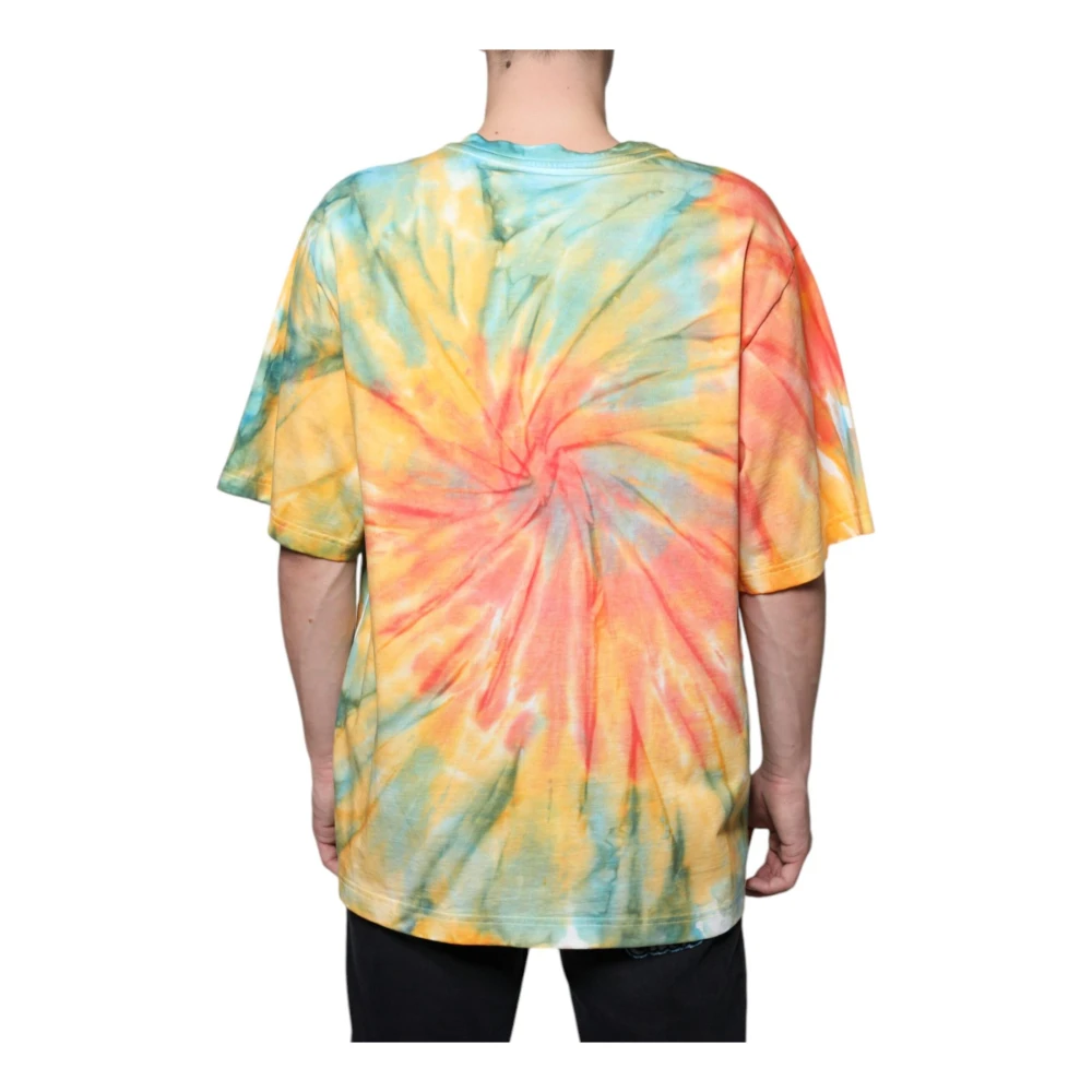 Dolce & Gabbana Kleurrijk Logo Crew Neck T-Shirt Multicolor Heren