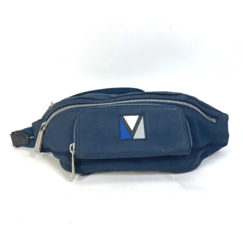 Louis Vuitton Vintage Pre-owned Cotton louis-vuitton-bags Blue Dames
