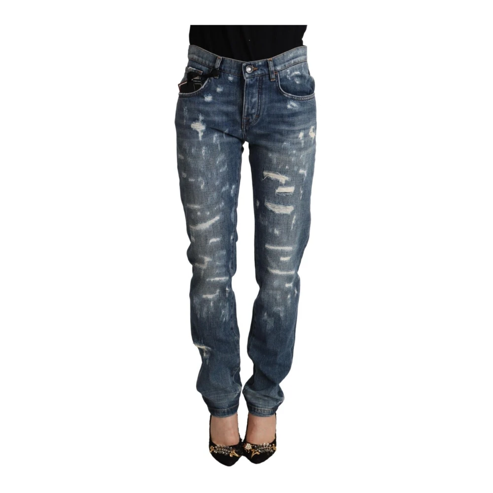 Dolce & Gabbana Women's Blue Elegant Skinny Denim Jeans For Modern Woman