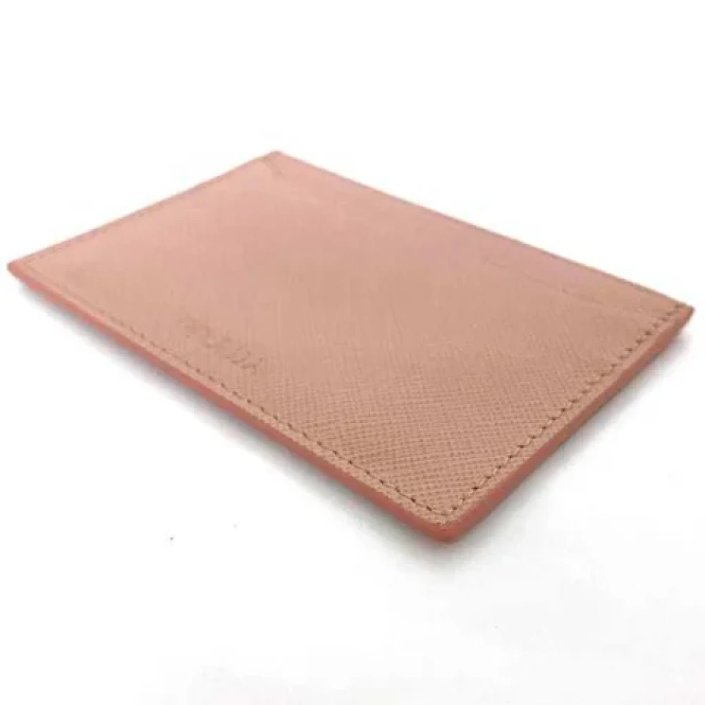 Prada Vintage Pre-owned Leather wallets Pink Dames