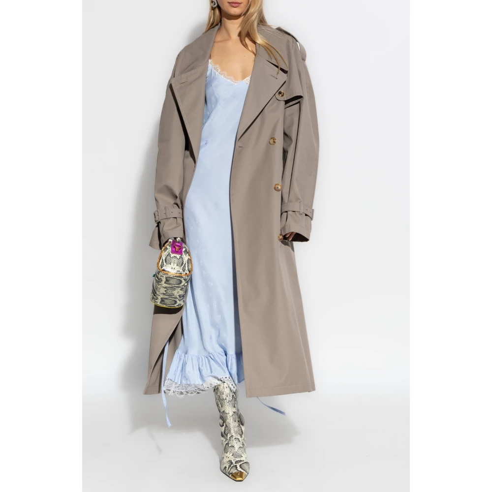 Moschino Trenchcoat met zakken Beige Dames