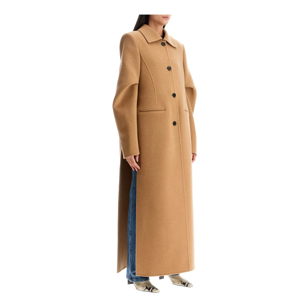 Khaite Wollen capejas met zijsplitten Beige Dames