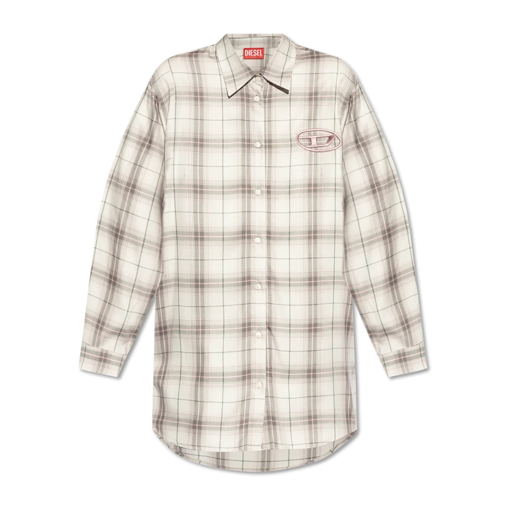 Diesel Vrouw Grijs Kleedjes Dames, S, Shirt Dress D-Dalis-Q1