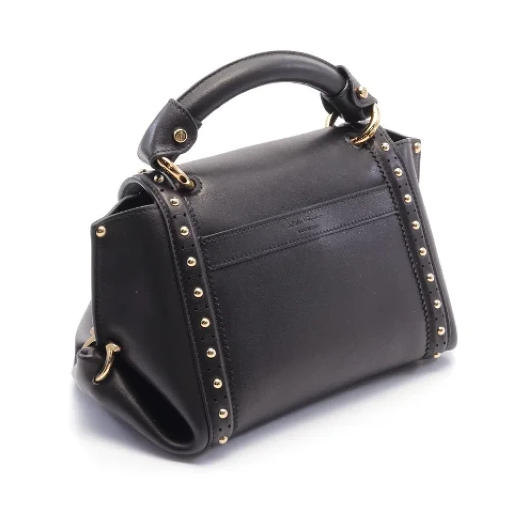 Salvatore Ferragamo Pre-owned Leather handbags Black Dames