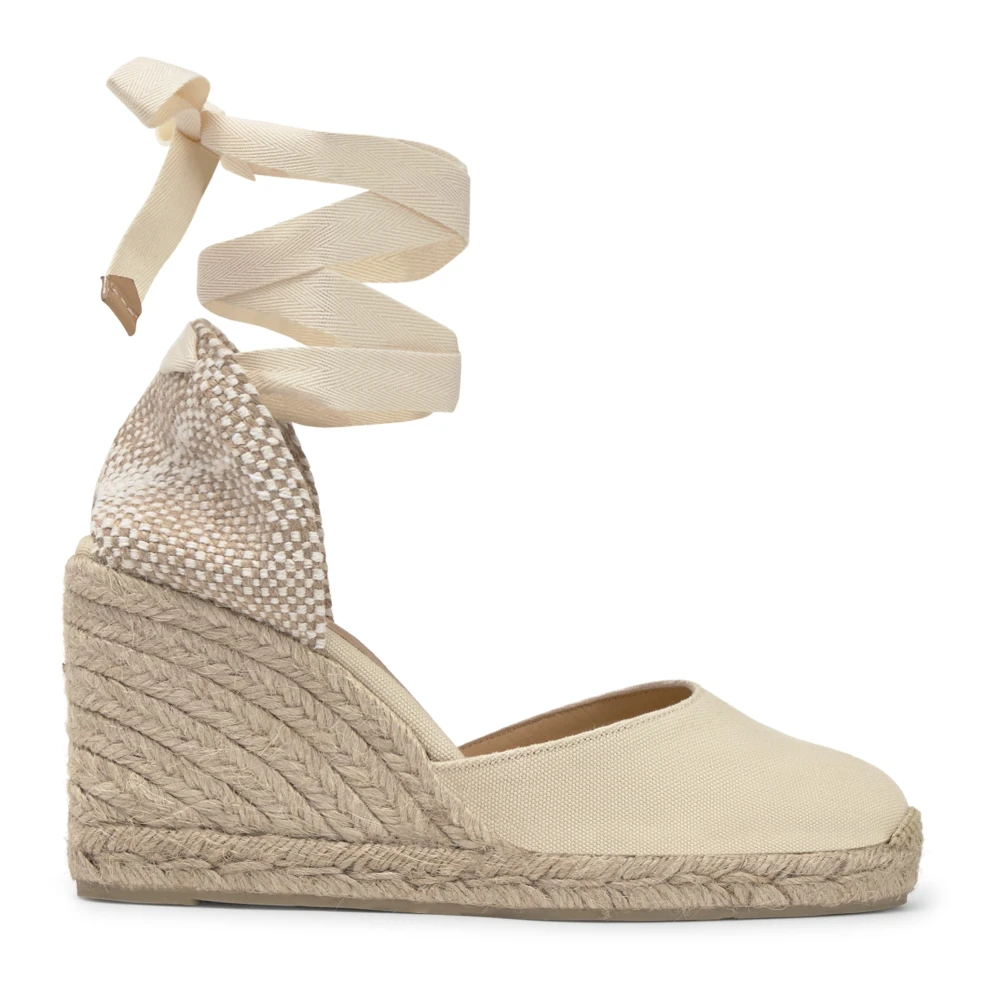 Castañer Women's Beige Wedges, 4 Uk, Carina/8/001 9 Cm Wedges