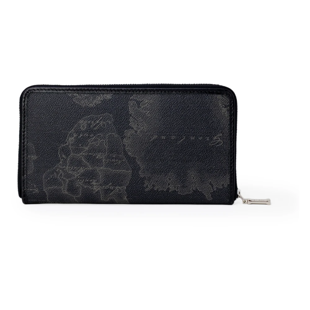Alviero Martini 1a Classe Zwarte leren portemonnee met polyurethaan afwerking Black Dames