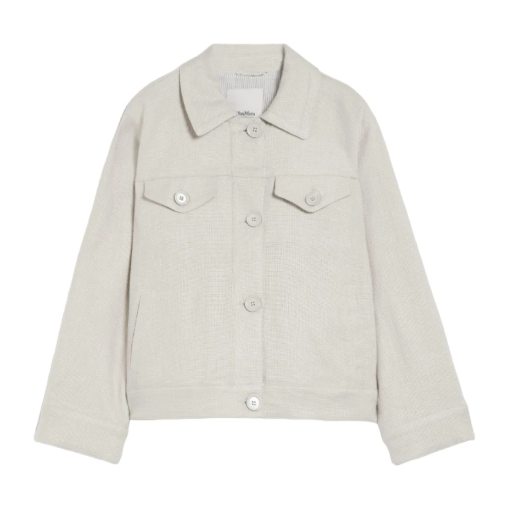 Max Mara Yvonne Offwhite Overhemdjasje White Dames