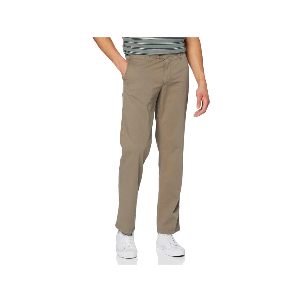 BRAX Zachte Stoffen Broek Green Heren