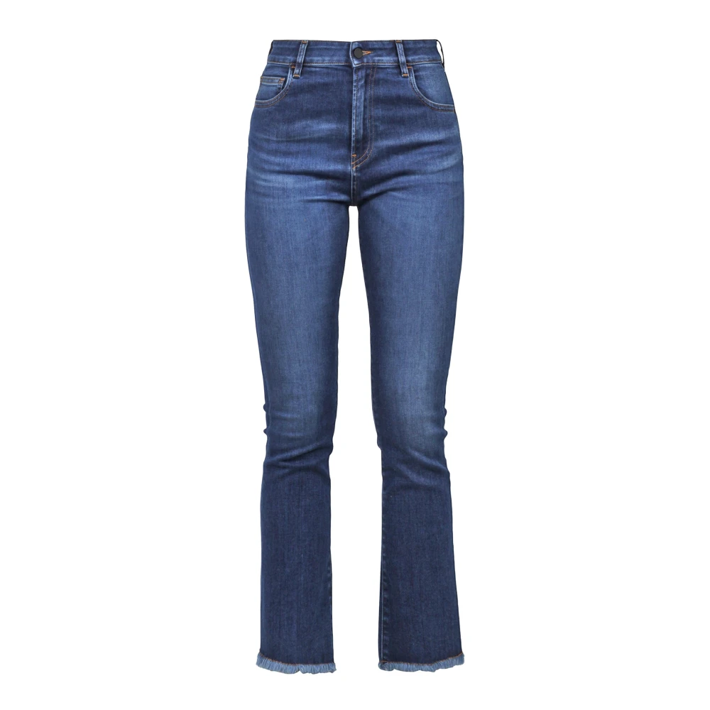 Liviana Conti Denim Flare Jeans Blue Dames
