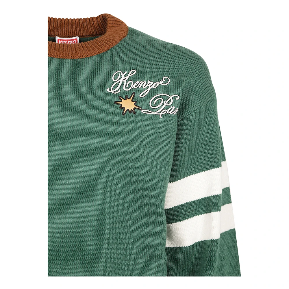 Kenzo Groene Feest Jumper Sweaters Green Heren