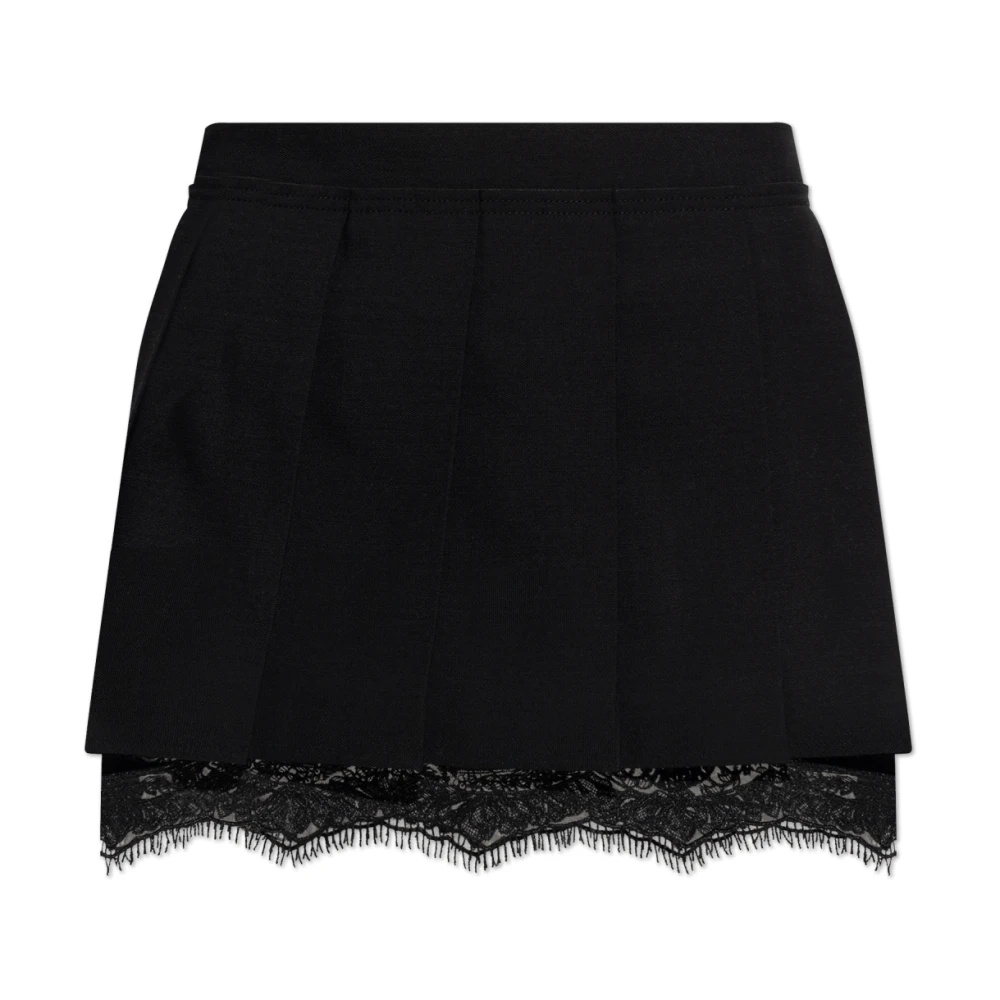 Acne Studios Women's Black Mini Pleated Skirt - Short Skirts - M - Skirts
