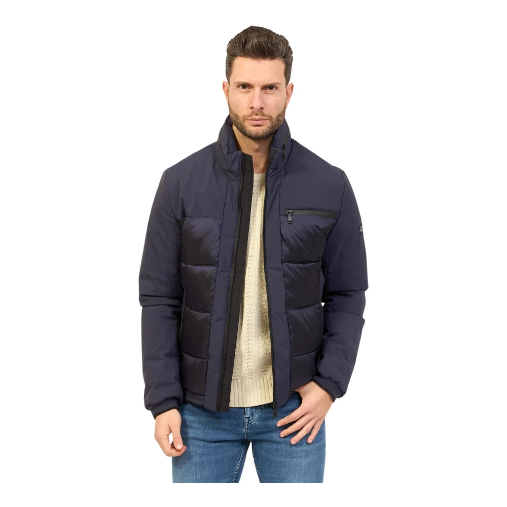 YES ZEE Blauwe Stijlvolle Shirt Blue Heren