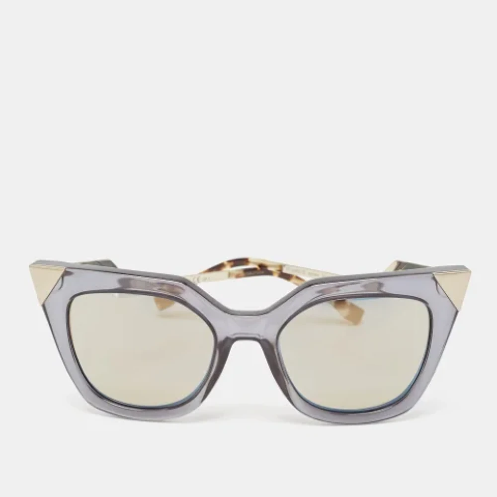 Fendi Vintage Pre-owned Acetate sunglasses Blue Dames