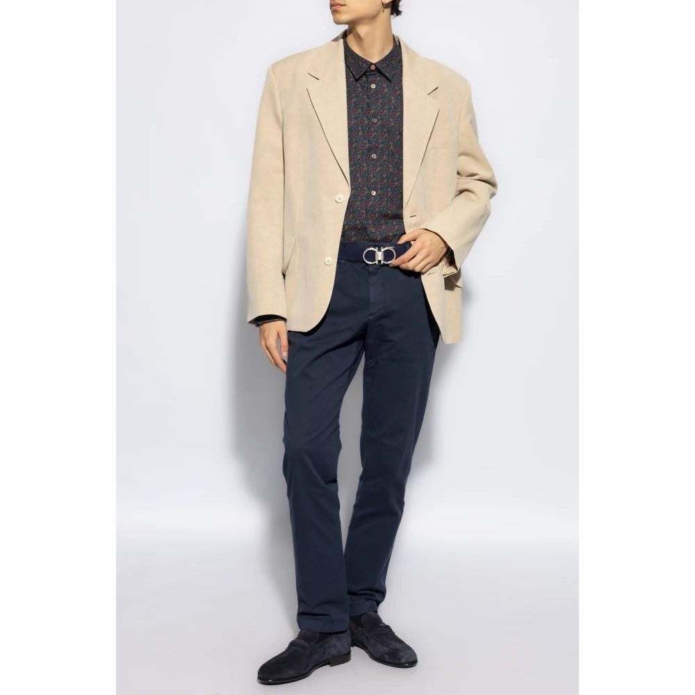 PS By Paul Smith Broek met logopatch Blue Heren