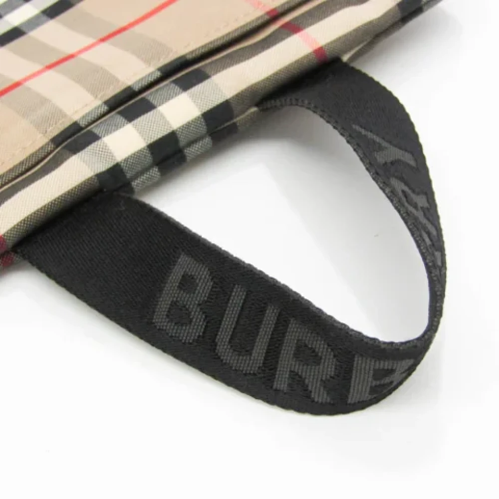 Burberry Vintage Pre-owned Cotton clutches Beige Dames
