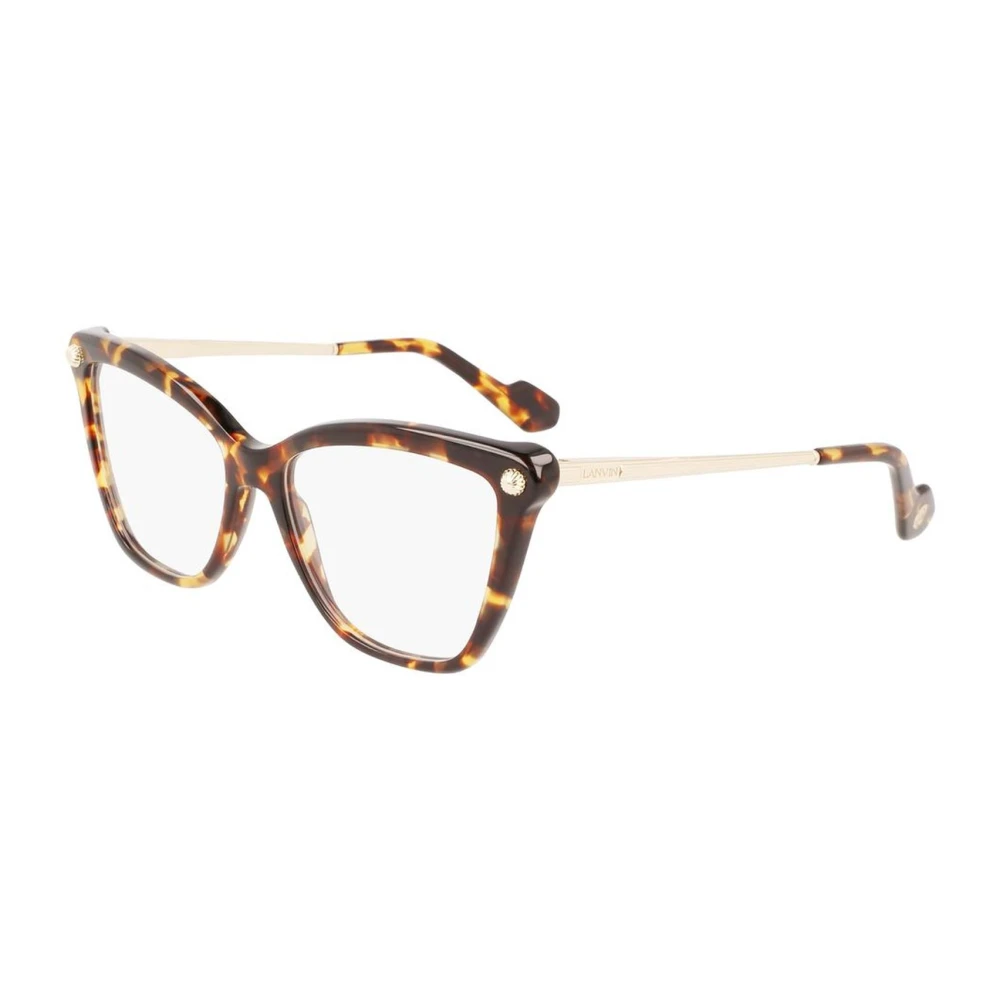 Lanvin Bruine Acetaatmontuur Bril Vrouwen Brown Dames
