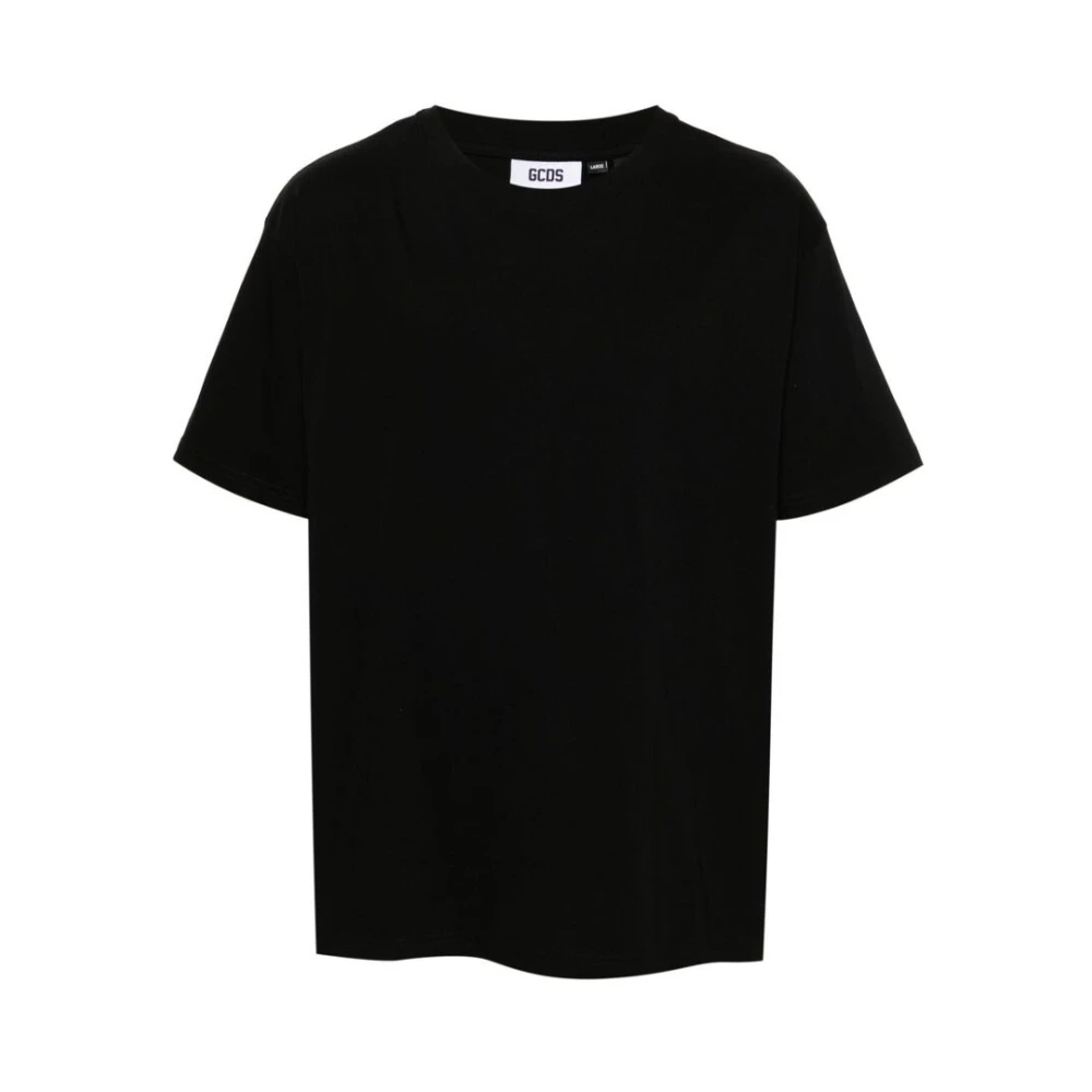 Gcds Zwart Grafisch Print T-shirt met Ronde Hals Black Heren