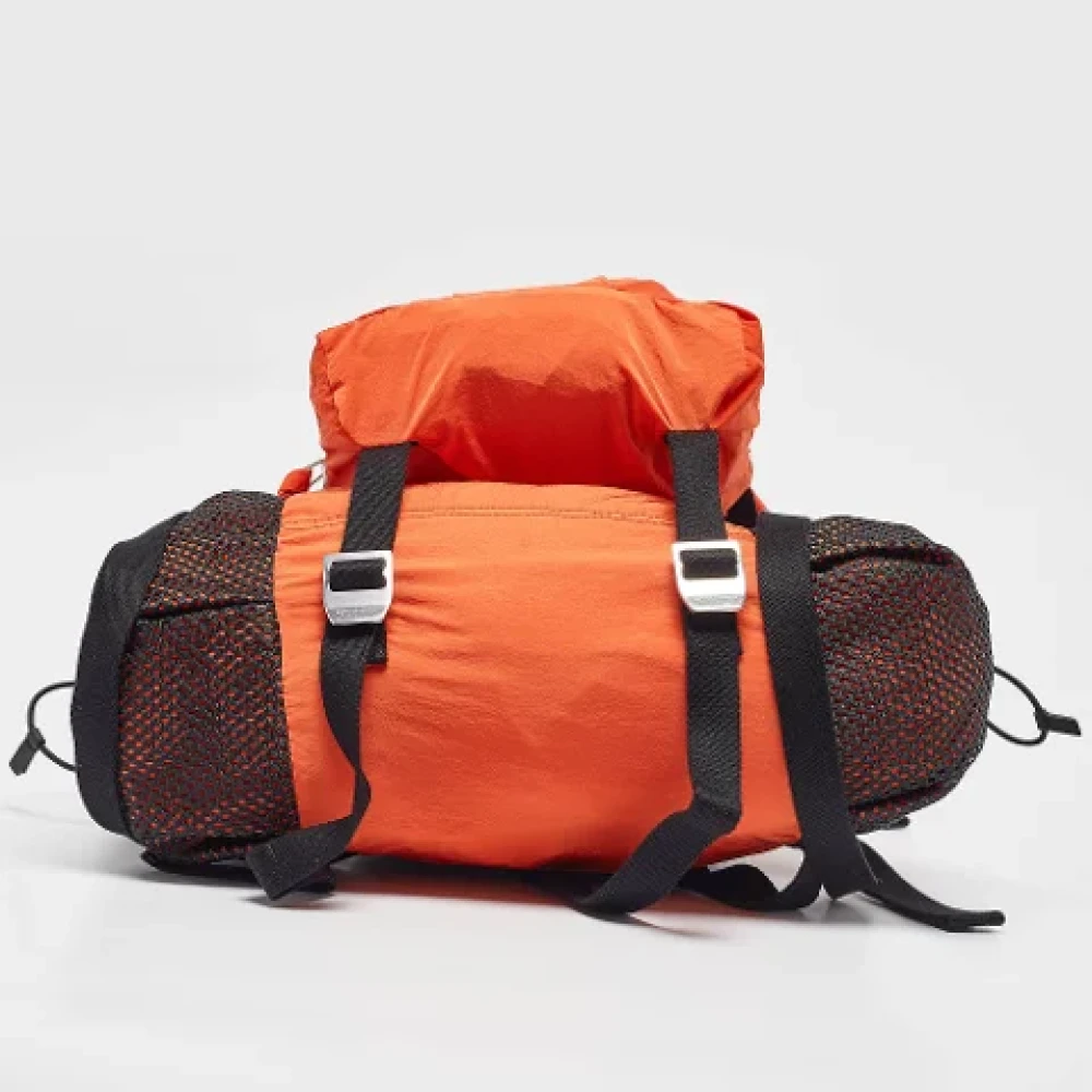 Bottega Veneta Vintage Pre-owned Fabric backpacks Orange Heren