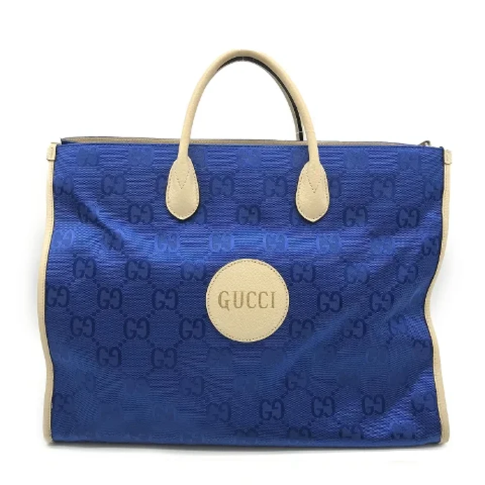 Gucci Vintage Pre-owned Nylon totes Blue Dames