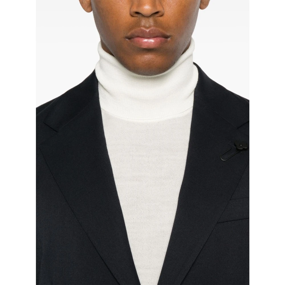 Roberto Collina Luxe Turtleneck Sweater Ecru White Heren