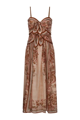 Aster Scarf Midi Dress