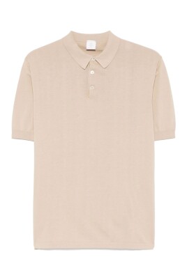 polo-beige-a-manches-courtes