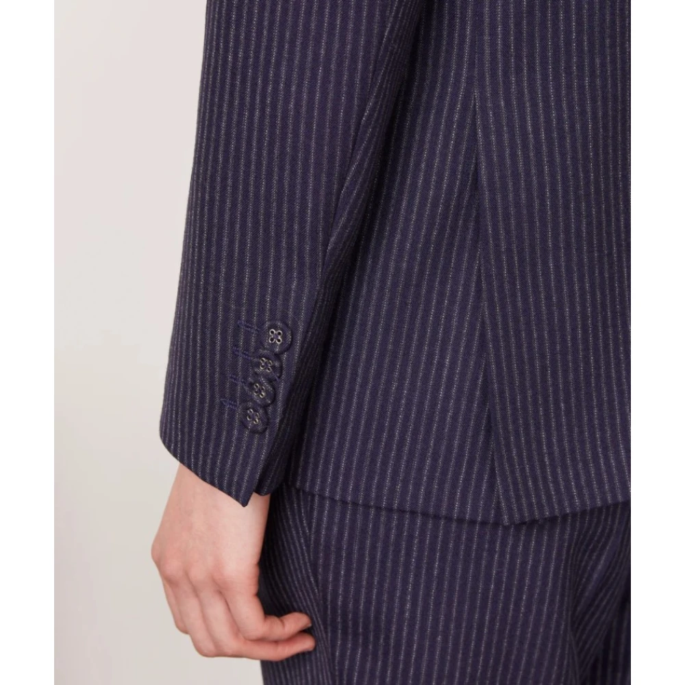 Officine Générale Diplomatieke Gestreepte Jurk Blazer Blue Dames