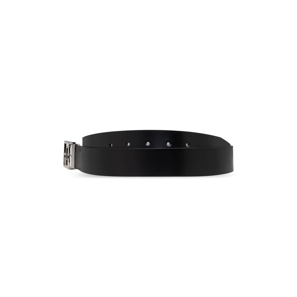 Salvatore Ferragamo Dubbelzijdige riem Black Heren