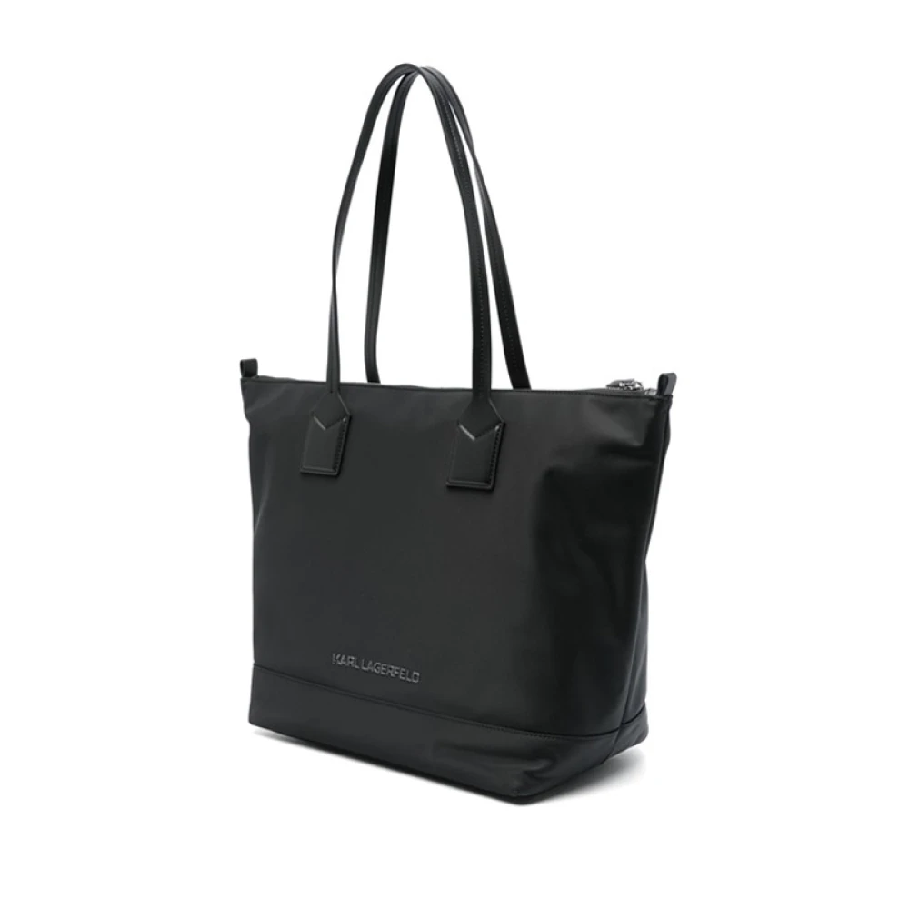Karl Lagerfeld grote Ikon tote tas Black Dames